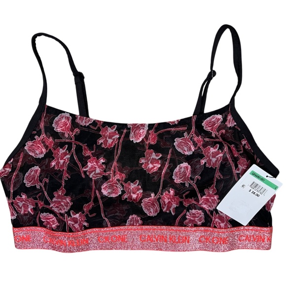 Calvin Klein Underwear Women's CK One Unlined Bralette Size L - Picture 6 of 6